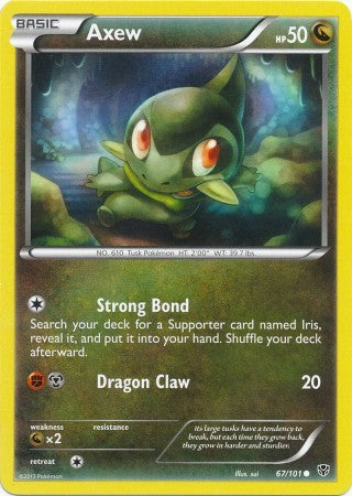 Axew 67/101 - Pokemon Plasma Blast Common Card