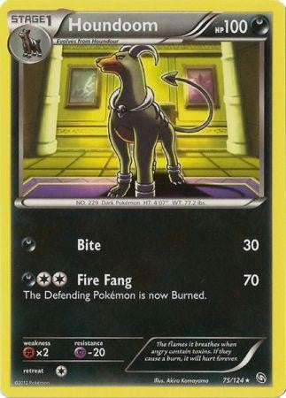 Houndoom 75/124 - Pokemon Dragons Exalted Rare Card