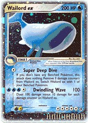 Pokemon Sandstorm Ultra Rare Card - Wailord ex 100/100