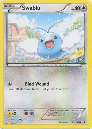 Swablu 73/108 Common - Pokemon XY Roaring Skies Card