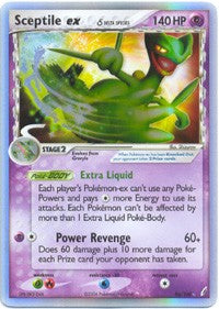 Pokemon EX Crystal Guardians Ultra Rare Card - Sceptile ex 96/100