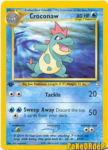 Pokemon Neo Genesis Uncommon Croconaw #32 Pokemon Neo Genesis Uncommon Croconaw #32