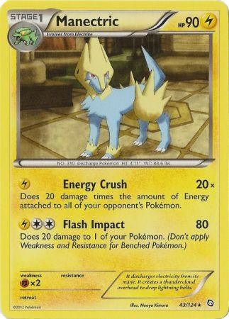Manectric 43/124 - Pokemon Dragons Exalted Rare Card