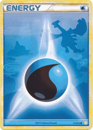 Pokemon HeartGold SoulSilver Card Common Water Energy 117/123