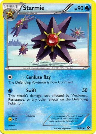 Pokemon Next Destinies Reverse Holo Uncommon Card - Starmie 24/99
