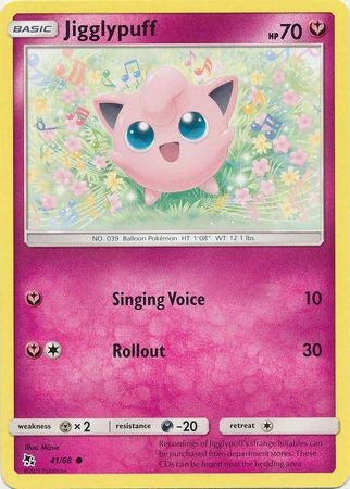 Jigglypuff - 41/68 - Common Sun & Moon: Hidden Fates