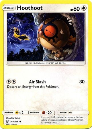 Hoothoot - 165/236 - Common Sun & Moon: Unified Minds
