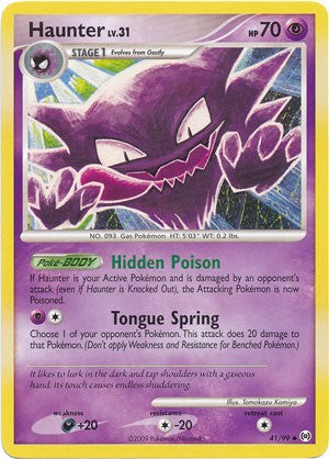 Pokemon Platinum Arceus Single Card Uncommon Haunter 41/99
