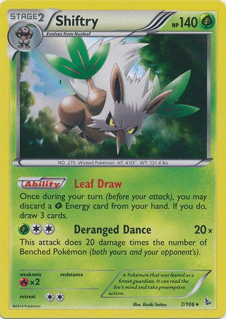 Shiftry 7/106 - Pokemon XY Flashfire Holo Rare Card