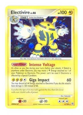 Pokemon Diamond & Pearl Holo Rare Card - Electivre 3/130