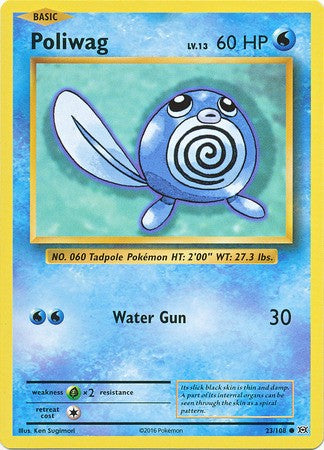 Poliwag 23/108 Common - Pokemon XY Evolutions Single Card