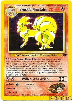 Gym Challenge - Brock's Ninetales Holofoil