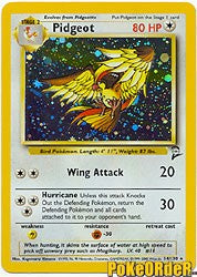 Pokemon Base Set 2 Holofoil Card - Pidgeot 14/130
