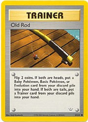 Neo Revelation Trainer - Old Rod Pokemon Card #64