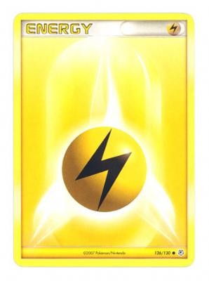 Pokemon Diamond & Pearl Common Card - Lightning Energy 126/130
