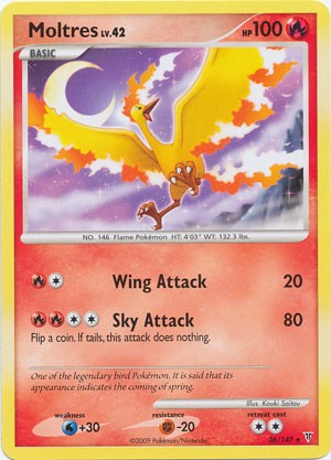 Pokemon Platinum Supreme Victors Rare Moltres #36 Pokemon Platinum Supreme Victors Rare Moltres #36