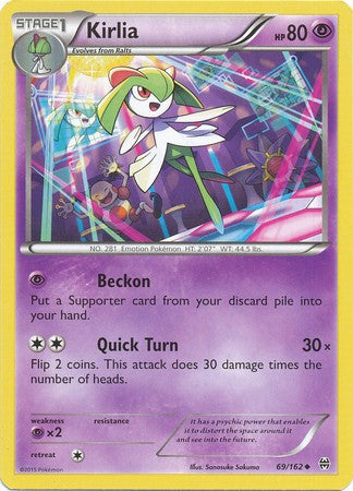 pokemon card kirlia price Pokemon BREAKthrough Kirlia #69