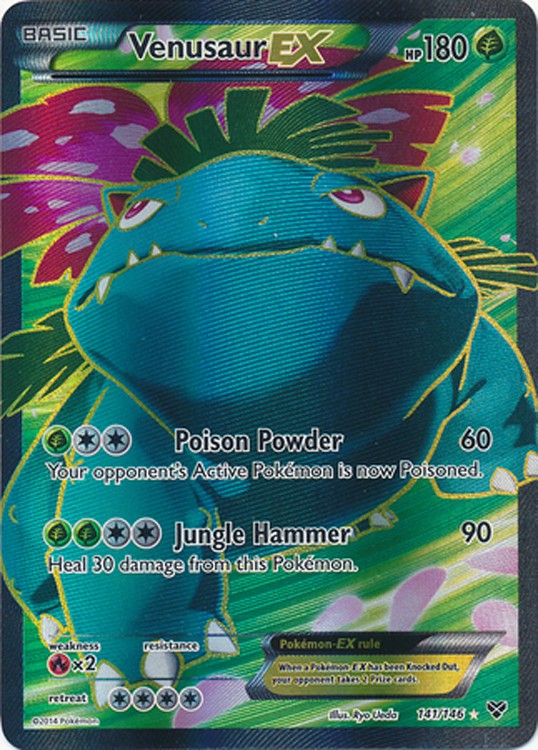 Venusaur EX 141/146 - Pokemon XY Holo Full Art Ultra Rare Card
