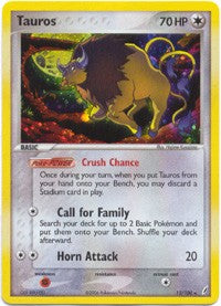 Pokemon EX Crystal Guardians - Tauros (Holofoil)