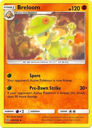Breloom - 108/236 - Uncommon Sun & Moon: Unified Minds