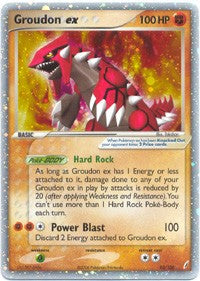 Pokemon EX Crystal Guardians Ultra Rare Card - Groudon ex 93/100