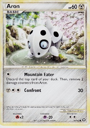 Pokemon Card HS Triumphant Aron Common 56/102
