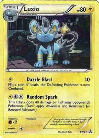 Luxio BW34 - Pokemon Black & White Holo Promo Card