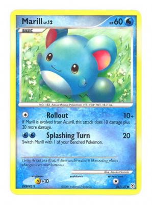 Pokemon Diamond & Pearl Common Card - Marill 88/130