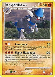 Pokemon Diamond & Pearl Mysterious Treasures- Rampardos