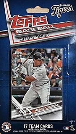 Detroit Tigers 2017 Topps Baseball Team Card Set