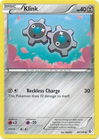 Klink 97/149 - Pokemon Boundaries Crossed Uncommon Card