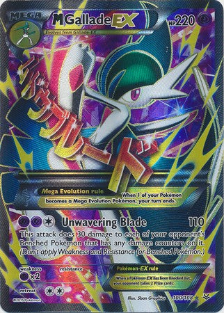 Mega Gallade EX 100/108 Full Art - Pokemon XY Roaring Skies Card