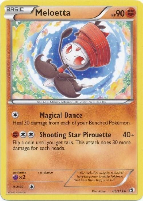 Meloetta 86/113 - Pokemon Legendary Treasures Rare Card