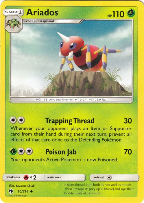 Ariados - 10/214 Pokemon » SM Lost Thunder Uncommon