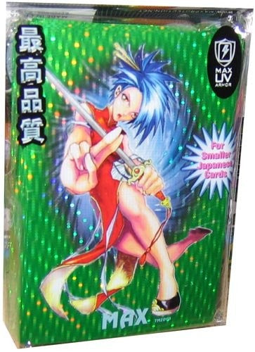 YuGiOh Sized Kung Fu Girl Green Pack MAX Protection 50 Card Game Sleeves