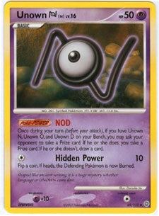Pokemon Secret Wonders Uncommon Card - Unown N 69/132