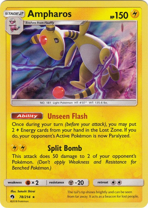 Ampharos - 78/214 Pokemon SM Lost Thunder HR PokeOrder.com Ampharos - 78/214 Pokemon SM Lost Thunder HR PokeOrder.com