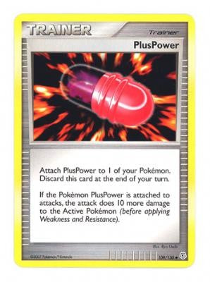 Pokemon Diamond & Pearl Uncommon Card - PlusPower 109/130