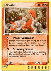 Pokemon EX Dragon - Torkoal Holofoil