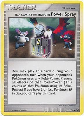 Pokemon Platinum Edition Uncommon Card - Power Spray 117/127
