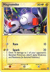 Pokemon EX Power Keepers Common Card - Magnemite 54/108