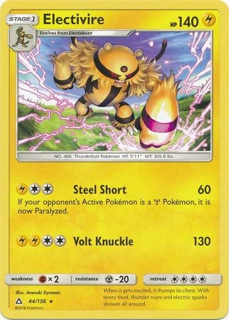 Electivire 44/156 Rare - Pokemon Ultra Prism