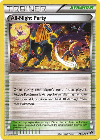 All-Night Party 96/122 Uncommon - Pokemon XY Breakpoint Card
