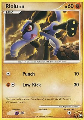 Pokemon Legends Awakened Common Card - Riolu 117/146