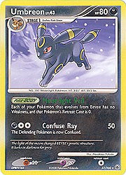 Pokemon Diamond and Pearl Majestic Dawn- Umbreon (Rare) Card