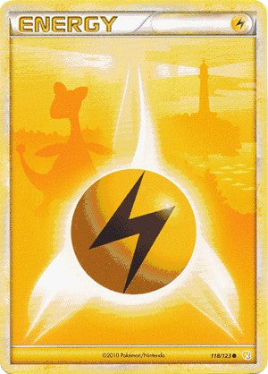 Pokemon HeartGold SoulSilver Card Common Lightning Energy 118/123