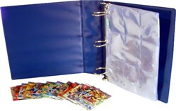 YuGiOh Card Packs + Gaming Card Binder + Plastic Sheets Combo