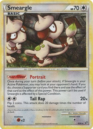 Pokemon Card HeartGold SoulSilver Undaunted Holo Rare Smeargle 8/90 Pokemon Card HeartGold SoulSilver Undaunted Holo Rare Smeargle 8/90