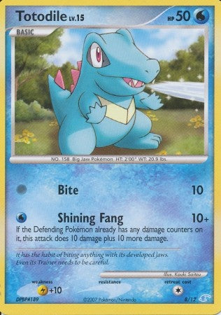 Pokemon Common Promo Single Card - Totodile 8/12
