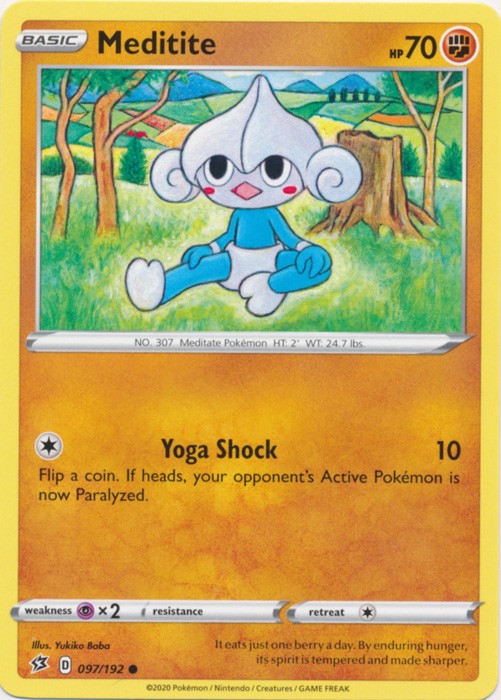 Meditite - 097/192 Pokemon » SWSH Rebel Clash Common